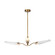 Osorio LED Chandelier in Matte White/Vintage Brass (452|CH347346MWVB)