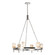 Lucian Six Light Chandelier in Polished Nickel/Alabaster (452|CH338632PNAR)