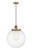 Franklin Restoration One Light Mini Pendant in Brushed Brass (405|201CSW-BB-G202-14)