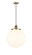 Franklin Restoration One Light Mini Pendant in Antique Brass (405|201CSW-AB-G201-14)