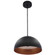 LED Pendant in Black With Gold Inside (418|LCFD-20-MCT5-BG)