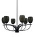 Cavella Six Light Chandelier in Matte Black (200|3906-MB-4029)