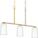 Adley Three Light Linear Chandelier in Satin Brass (54|P400348-012)