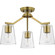 Vertex Three Light Chandelier Conv in Brushed Gold (54|P400340-191)