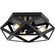 Saucedo Three Light Flush Mount in Matte Black (54|P350244-31M)