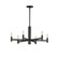 Emana Six Light Chandelier in Black (16|21366BK)