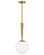 Izzy LED Pendant in Lacquered Brass (531|83507LCB)