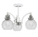 Easton Three Light Semi-Flush Mount in White & Brushed Nickel (200|1947-WHBN-4102)