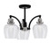 Easton Three Light Semi-Flush Mount in Matte Black & Brushed Nickel (200|1947-MBBN-4810)