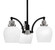 Easton Three Light Chandelier in Matte Black & Brushed Nickel (200|1943-MBBN-4811)