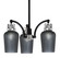 Easton Three Light Chandelier in Matte Black & Brushed Nickel (200|1943-MBBN-4252)