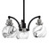 Easton Three Light Chandelier in Matte Black & Brushed Nickel (200|1943-MBBN-4109)