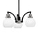 Easton Three Light Chandelier in Matte Black & Brushed Nickel (200|1943-MBBN-4101)