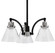 Easton Three Light Chandelier in Matte Black & Brushed Nickel (200|1943-MBBN-302)