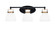 Easton Three Light Bath Bar in Matte Black & Brass (200|1933-MBBR-4111)