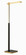 Sauvity LED Floor Lamp in Coal & Soft Brass (42|P1927-726-L)