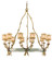 Parc Royale 12 Light Chandelier in Vintage Gold Leaf (68|66-012-VGL/SSL)