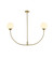 Nyomi Two Light Chandelier in Satin Gold (173|LD816D42SG)