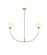 Nyomi Two Light Chandelier in Brass (173|LD816D42BR)