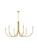 Layne Six Light Chandelier in Brass (173|LD722D50BR)