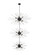 Sienna 30 Light Chandelier in Black (173|2502G46L3BK)
