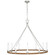 Darlana Wrapped LED Chandelier in Aged Iron and Natural Rattan (268|CHC 5874AI/NRT)