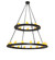 Loxley LED Chandelier in Black Metal (57|260814)