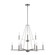 Linden Nine Light Pendant in Brushed Nickel (110|11649 BN)