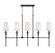 Trundle Five Light Linear Chandelier in Matte Black (159|V6-L1-5609-5-89)