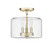 Asheville Three Light Semi-Flush Mount in Modern Gold (59|46923-MG)