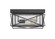 Robinson Two Light Outdoor Flush Mount in Powder Coated Black (59|42616-PBK)