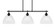 Odyssey Three Light Island Pendant in Matte Black (200|2636-MB-4630)