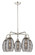 Downtown Urban Five Light Chandelier in Polished Nickel (405|516-5CR-PN-G557-6SM)