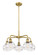 Downtown Urban Five Light Chandelier in Brushed Brass (405|516-5CR-BB-G556-6CL)
