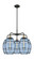 Downtown Urban Five Light Chandelier in Black Antique Brass (405|516-5CR-BAB-G557-8BL)