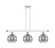 Ballston Three Light Island Pendant in White Polished Chrome (405|516-3I-WPC-G556-8SM)