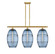 Ballston Three Light Island Pendant in Satin Gold (405|516-3I-SG-G557-10BL)