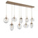 Cosmos Nine Light Pendant in Novel Brass (404|PLB0065-09-NB-C-C01-E2)