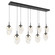 Meteo Nine Light Pendant in Matte Black (404|PLB0063-09-MB-A-C01-E2)