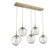 Aster Five Light Pendant in Gilded Brass (404|PLB0062-05-GB-C-C01-E2)