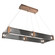 Parallel LED Chandelier in Burnished Bronze (404|PLB0042-R1-BB-SG-CA1-L3)