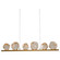 Gem LED Linear Suspension in Gilded Brass (404|PLB0039-0B-GB-A-CA1-L1)