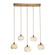 Coppa Five Light Pendant in Gilded Brass (404|PLB0036-05-GB-OB-C01-E2)
