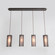 Downtown Mesh Four Light Linear Pendant in Gilded Brass (404|PLB0020-04-GB-0-C01-E2)