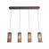 Downtown Mesh Four Light Linear Pendant in Beige Silver (404|PLB0020-04-BS-F-C01-E2)