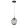 Aster One Light Pendant in Flat Bronze (404|LAB0062-01-FB-S-C01-E2)