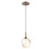 Gem LED Pendant in Burnished Bronze (404|LAB0039-01-BB-A-C01-L3)