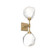 Gem LED Wall Sconce in Gilded Brass (404|IDB0039-02-GB-C-L1)