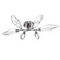 Rock Crystal LED Flush Mount in Gunmetal (404|CLB0050-01-GM-CC-L1)