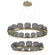 Vessel LED Chandelier in Heritage Brass (404|CHB0091-2B-HB-S-CA1-L3)